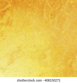 Vector EPS10 gold metal effect with blurred glowing particles. Abstract background with iridescent mesh gradient. Visual illusion of sparkles metal surface. Background for Christmas or party themes
