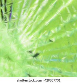 Vector EPS10 green spots. Abstract background with iridescent mesh gradient. Low poly art. Abstract emerald texture. Optical illusion of three dimensional surface