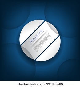 vector eps10 round chrome frame business background 