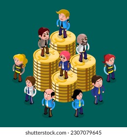 VECTOR EPS10 - security guard protect coin. cyber security and data protection concept.
