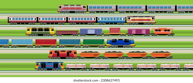 VECTOR EPS10 - tren en la ciudad.
