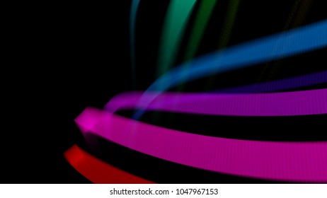 Vector EPS10 with transparency. Abstract composition with copy space. Squares with illusion of blur effect. Place for text. Background for presentation. Digitally wallpaper. 16 : 9