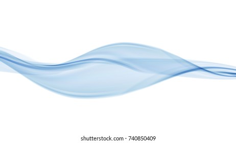 Vector EPS10 with transparency. Abstract composition, curve lines with copy space. Lines with illusion of blur effect. Place for text. Background for presentation. Digitally wallpaper. 16 : 9
