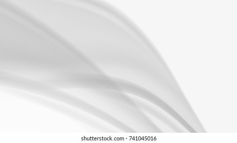 Vector EPS10 with transparency. Abstract composition, curve lines with copy space. Lines with illusion of blur effect. Place for text. Background for presentation. Digitally wallpaper. 16 : 9