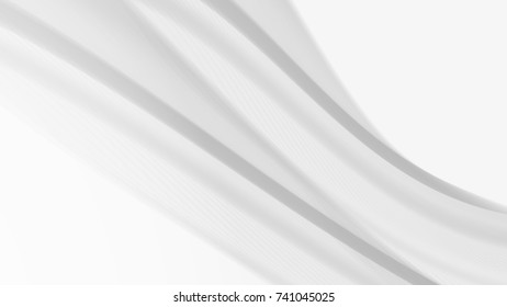 Vector EPS10 with transparency. Abstract composition, curve lines with copy space. Lines with illusion of blur effect. Place for text. Background for presentation. Digitally wallpaper. 16 : 9