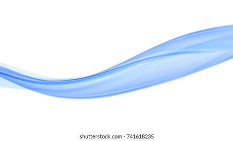Vector EPS10 with transparency. Abstract composition, curve lines with copy space. Lines with illusion of blur effect. Place for text. Background for presentation. Digitally wallpaper. 16 : 9
