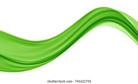 Vector EPS10 with transparency. Abstract composition, curve lines with copy space. Lines with illusion of blur effect. Place for text. Background for presentation. Digitally wallpaper. 16 : 9