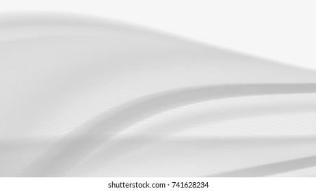 Vector EPS10 with transparency. Abstract composition, curve lines with copy space. Lines with illusion of blur effect. Place for text. Background for presentation. Digitally wallpaper. 16 : 9