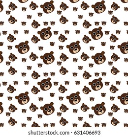 VECTOR eps10,bear pattern.Repeating animal background,vector background,wallpaper,texture,pattern,pastel background,illustrator