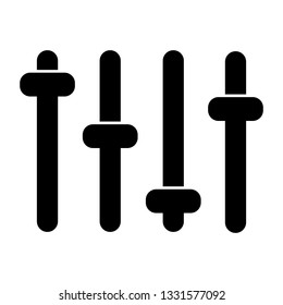 Vector of equaizer. Shape icon - Vector