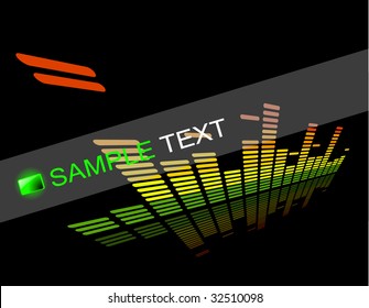 the vector  equalizer abstract background