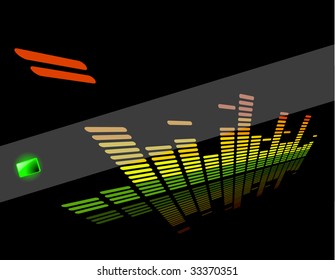 the vector  equalizer abstract background