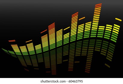 the vector  equalizer abstract background