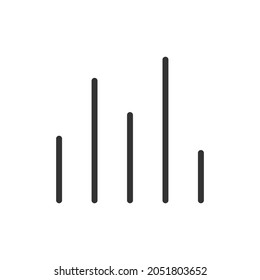 Vector equalizer line icon. Symbol in trendy outline style. Vector illustration isolated on a white background. 