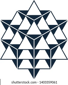 Vector Equilibrium Sacred Geometry 64 Start Tetrahedron grid svg