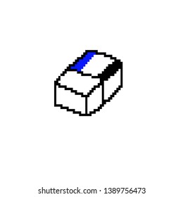 vector Eraser concept in pixel art