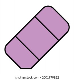 Vector Eraser Filled Outline Icon Design
