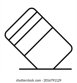 Vector Eraser Tool Outline Icon Design
