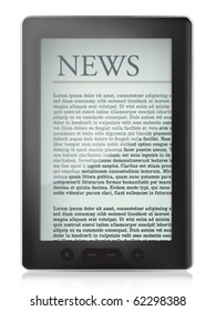 vector e-reader illustration