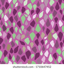 Vector errazzo flooring. Seamless pattern. Lila, violet, green, mint, grey, shadows colors of shapes.