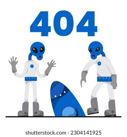Vector Error 404 Concept Illustration