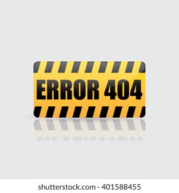 Vector Error 404 Sign