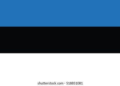 Vector Estonia flag. page symbol for your web site design Estonia flag logo, app, UI. Estonia flag Vector illustration, EPS10.