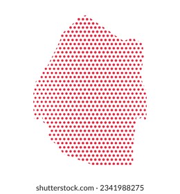 Vector Eswatini Dotted Map Illustration, can be used for business designs, presentation designs or any suitable designs.