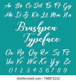 Vector et of hand drawn alphabet letters
