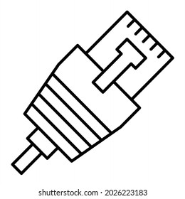  Vector Ethernet Outline Icon Design
