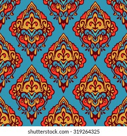 Vector Ethnic Abstract Seamless Festive pattern background ornamental