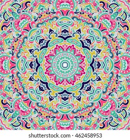 Vector Ethnic Abstract Seamless Festive pattern background ornamental