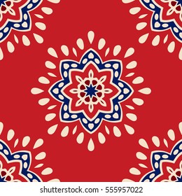 Vector Ethnic Abstract Seamless Festive pattern background ornamental