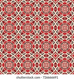 Vector Ethnic Abstract Seamless Festive pattern background ornamental