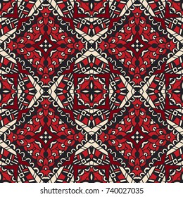 Vector Ethnic Abstract Seamless Festive pattern background ornamental