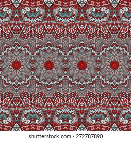 Vector Ethnic Abstract Seamless  pattern background ornamental