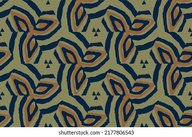 Vector Ethnic Boho Rug. Green Abstract Ornament. Pillowcase Bohemian Hippie. Mosaic Ceramic. Green Graphic Artwork. Aztec Tapestry. Apparel Trendy Geometric.