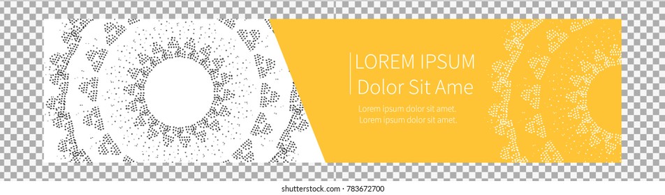 Vector ethnic circle mandala concept on transparent background.  Abstract textures. Vector template. Suitable for infographics, presentation or advertising. -stock vector