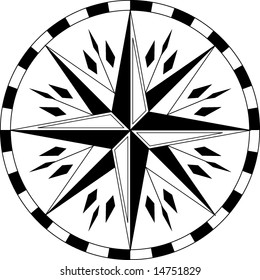 vector ethnic compass