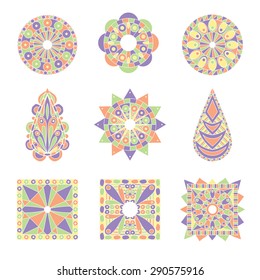 Vector ethnic culture ornaments, can be used as background for textile, yoga mates, walls etc.