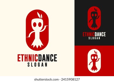 Vector Ethnic Dance Tribal Village Event Logo Design