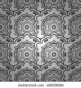 Vector ethnic elements seamless pattern.