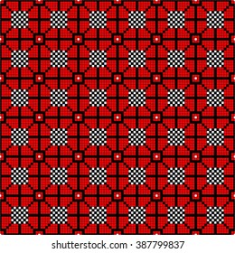 Vector. Ethnic endless stylish geometric seamless pattern. Template for design textile, backgrounds, wrappers, package, wallpaper
