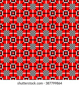 Vector. Ethnic endless stylish geometric seamless pattern. Template for design textile, backgrounds, wrappers, package, wallpaper