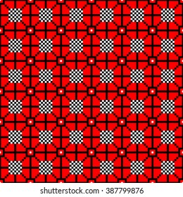 Vector. Ethnic endless stylish geometric seamless pattern. Template for design textile, backgrounds, wrappers, package, wallpaper