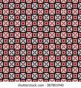Vector. Ethnic endless stylish geometric seamless pattern. Template for design textile, backgrounds, wrappers, package, wallpaper