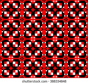 Vector. Ethnic endless stylish geometric seamless pattern. Template for design textile, backgrounds, wrappers, package, wallpaper
