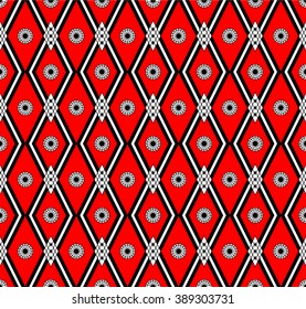 Vector. Ethnic endless stylish geometric seamless pattern. Template for design textile, backgrounds, wrappers, package, wallpaper