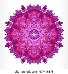 Vector Ethnic Mandala. Vintage decorative round element.  