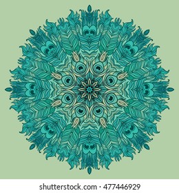 Vector Ethnic Mandala. Vintage decorative round element.  